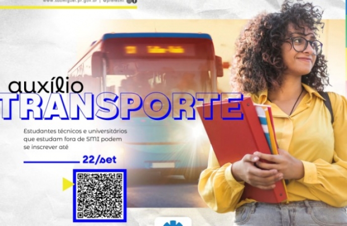 SMI: Educação inicia chamamento de 2025 para o auxílio-transporte aos estudantes técnicos e universitários