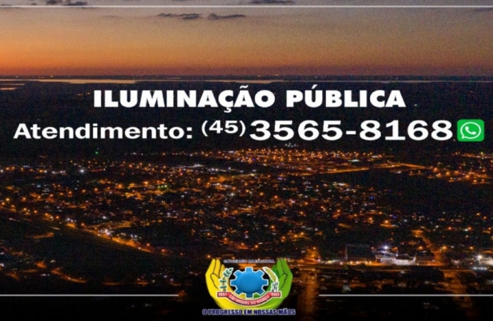 SMI realiza manutenção da iluminação pública e disponibiliza WhatsApp para atendimentos