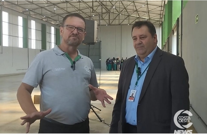 Superintendente de Meio Ambiente da Itaipu Binacional Wilson Zonin prestigia a inalguração da Unidade de Reciclagem de Lixo em São Miguel