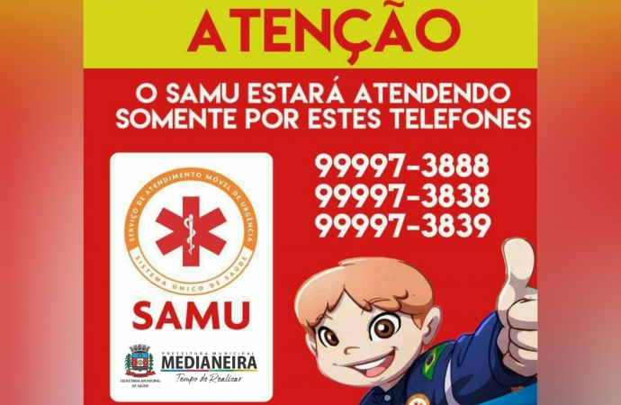 Telefones do SAMU de Medianeira apresentam problemas; veja as opções