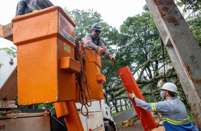 Temporais da semana foram segundo evento climático mais grave enfrentado pela Copel