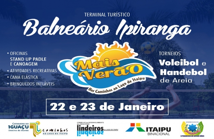 Terminal Turístico Balneário Ipiranga vai sediar o Mais Verão nos dias 22 e 23 de janeiro