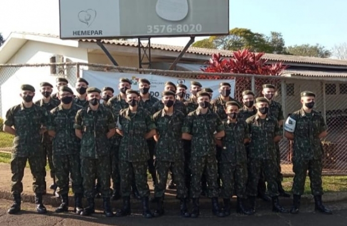 Tiro de Guerra 05-018 Medianeira-PR realizou Doação de Sangue em Foz do Iguaçu