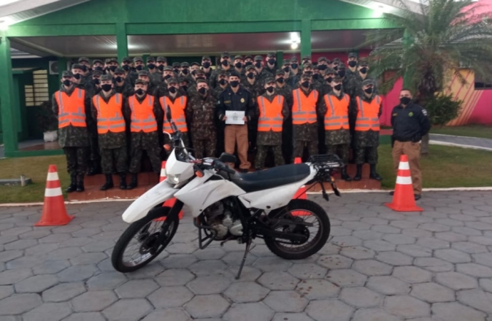 Tiro de Guerra 05-018 realiza Estágio de Prevenção de Acidente com Motocicleta