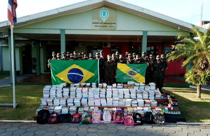 Tiro de Guerra realiza Desafio de Arrecadação de Material Escolar entre os Pelotões