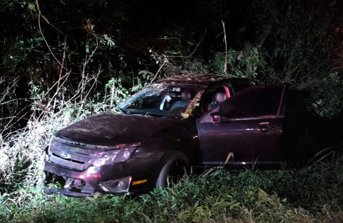 Tombamento de veículo na PR-317 KM 462 em Santa Helena