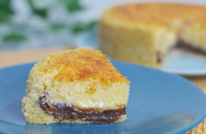 Torta Queijadinha com Nutella