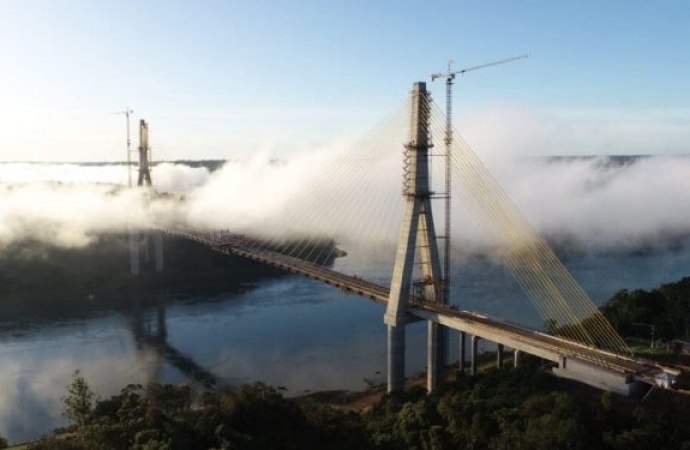 União dos dois lados da Ponte da Integração deve acontecer na quarta-feira, 17