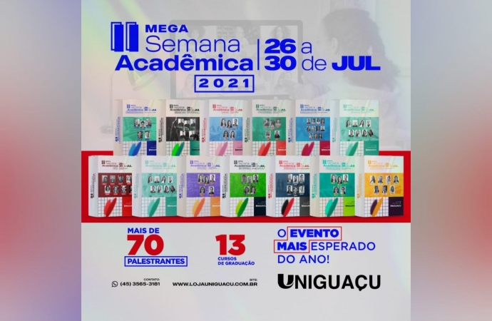 UNIGUAÇU lança o maior evento de ensino da região, a Mega Semana Acadêmica