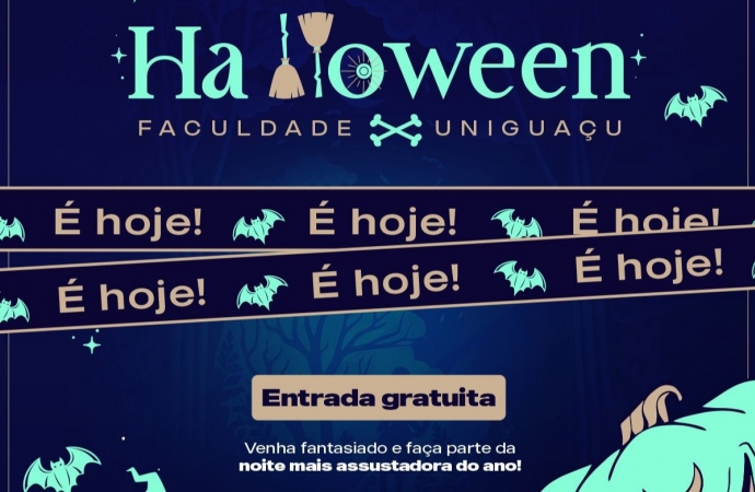 UNIGUAÇU promove festa de Halloween para toda a comunidade