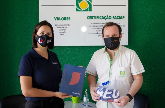 UNIGUAÇU reafirma parceria com a Associação Comercial Empresarial de Santa Terezinha de Itaipu