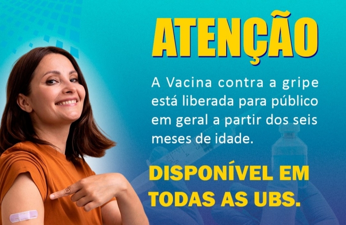 Vacina contra a gripe está disponível em todas as unidades de saúde de Medianeira