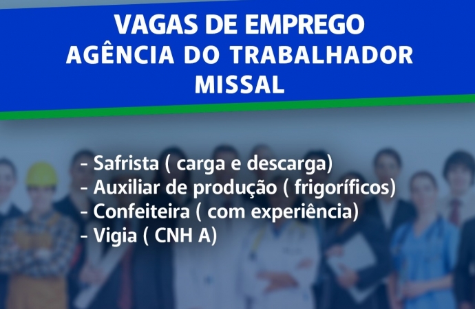 Vagas de emprego em Missal