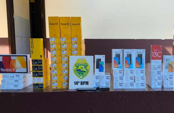 Veículo roubado é recuperado com produtos eletrônicos contrabandeados em São Miguel do Iguaçu