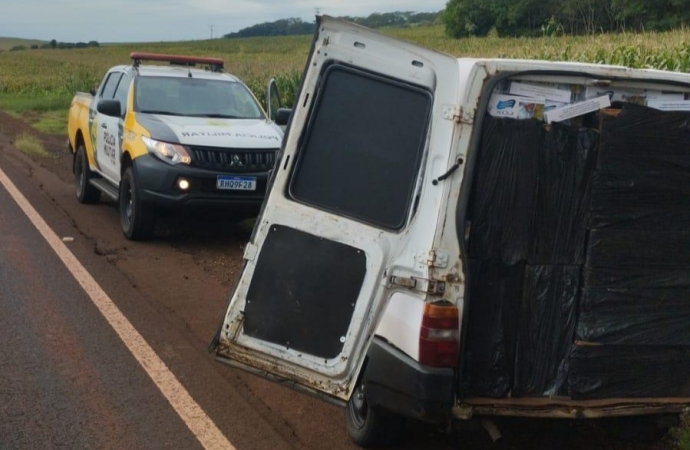 Veículos com cigarros são interceptados em Santa Helena