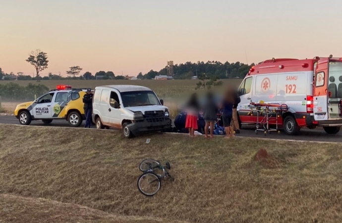 Veículos usados para contrabando se envolvem em acidente e deixa uma vítima fatal em Guaíra