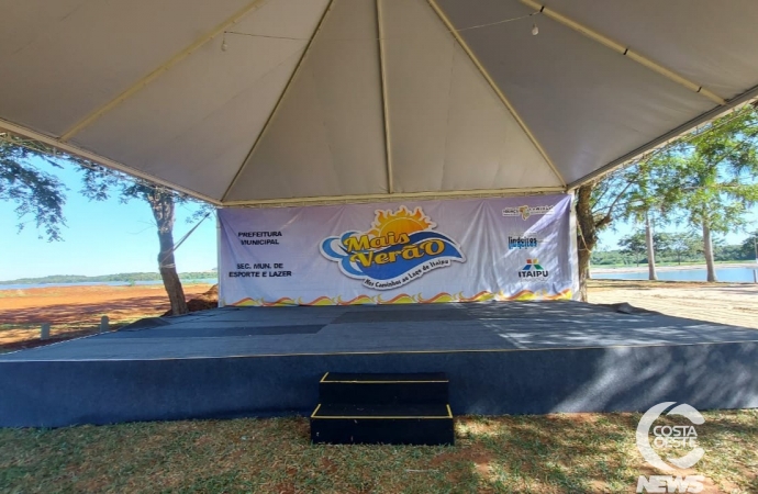 Veja como está os últimos preparativos para o projeto Mais Verão que acontece sábado e domingo (23) no Balneário Ipiranga