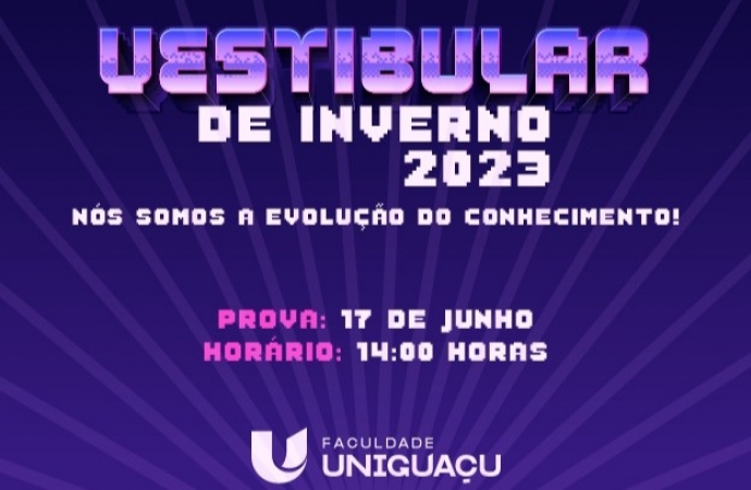 Vestibular de Inverno 2023: Conheça as formas de ingressar na Faculdade UNIGUAÇU