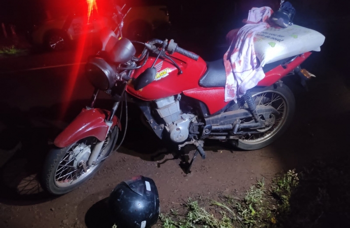 Vítima de acidente de moto na PR-497 morre no Hospital de São Miguel do Iguaçu