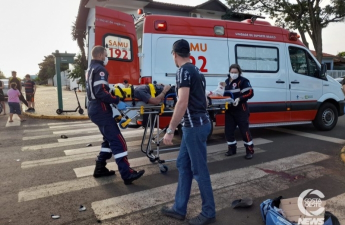 Vítima de grave acidente em Santa Helena é encaminhada para a UTI em hospital da região