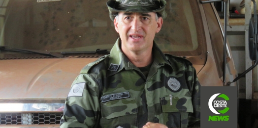 "Combater crimes e danos ambientais é o nosso dever", diz Tenente-coronel Puchetti em visita a região oeste