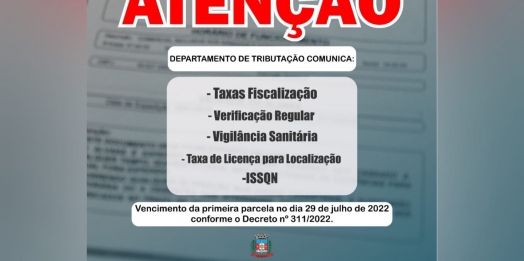 Medianeira: 1ª parcela das taxas de verificação vence em 29 de julho