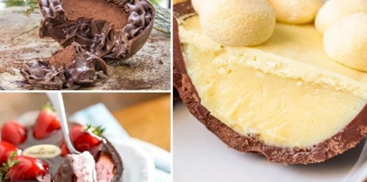 10 mousses para rechear ovos de Páscoa de colherinho