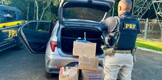 120 kg de maconha são apreendidos na BR 277, em Guarapuava