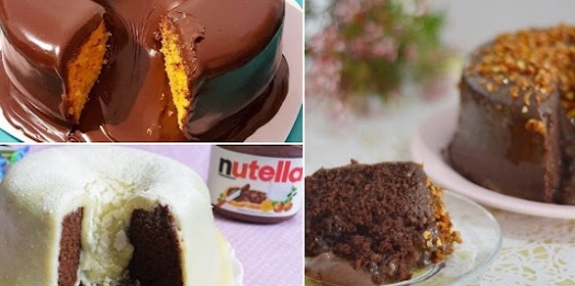 7 caldas fáceis para bolos vulcão
