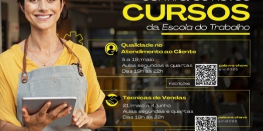 SMI: Abertas inscrições para curso de qualidade no atendimento ao cliente e técnicas de vendas na escola do trabalho