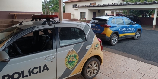 Ação conjunta entre Guarda Municipal e Policia Militar cumprem mandado de prisão.
