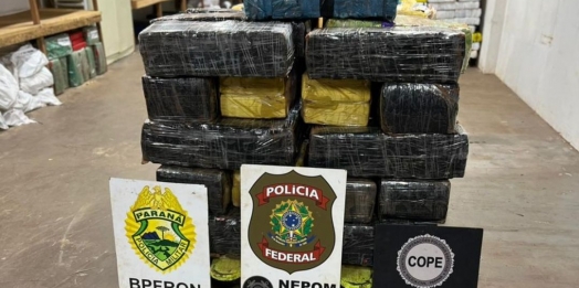 Ação conjunta entre PF, PC e PM apreendem embarcações e mais de meia tonelada de drogas