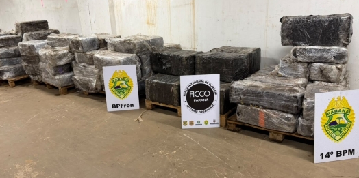 Ação integrada apreende 2,9 toneladas de maconha em Santa Terezinha de Itaipu