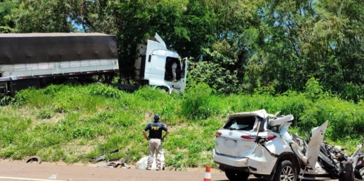 Acidente com vítima fatal e feridos graves na BR-277, entre Matelândia e Medianeira (PR)