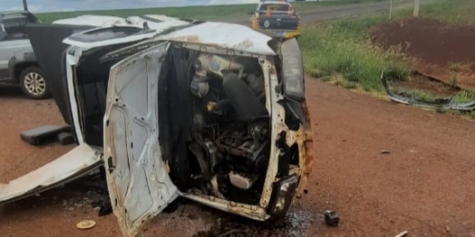 Acidente de trânsito deixa um ferido na PR-317