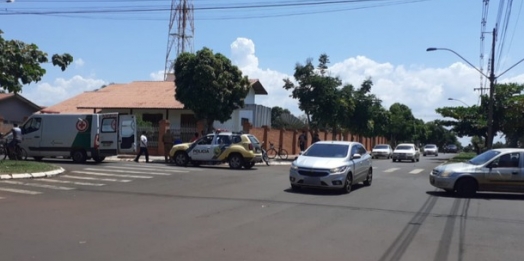 Acidente de trânsito no centro de Santa Helena deixa uma pessoa ferida