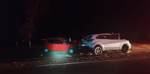 Acidente deixa quatro feridos na PR 488, em Vera Cruz do Oeste