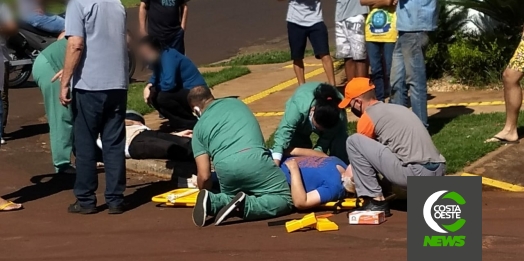 Acidente é registrado no Bairro Itaipu em Medianeira