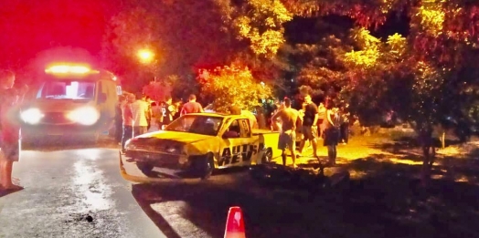 Acidente entre carro e moto deixa duas pessoas feridas em bairro de Santa Helena