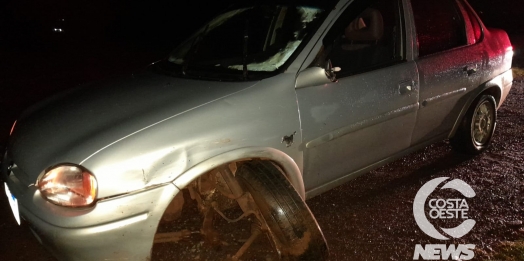 Acidente entre veículos é registrado na PR 488, em Santa Helena