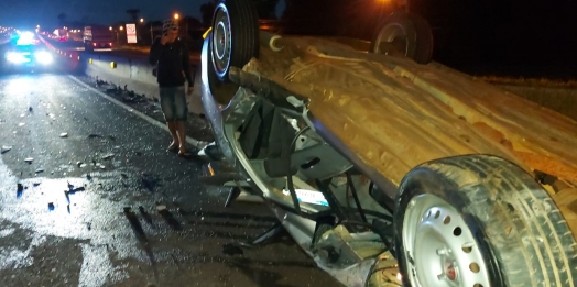 Acidente envolvendo 3 veículos deixa uma pessoa ferida em São Miguel do Iguaçu