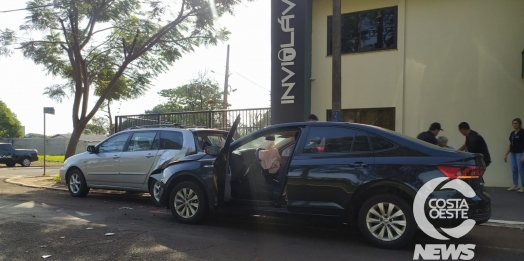 Acidente envolvendo dois veículos é registrado em São Miguel do Iguaçu na tarde desta sexta-feira (24)