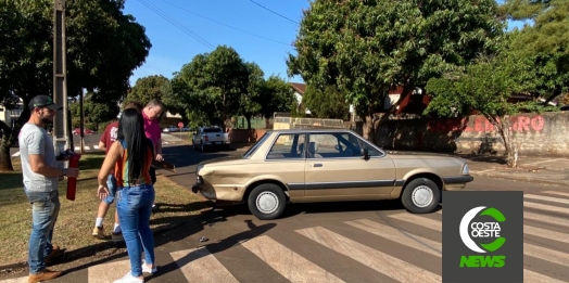 Acidente envolvendo dois veículos ocorreu no Bairro São Cristóvão em Medianeira
