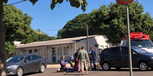 Acidente envolvendo veículo e ciclista é registrado em Santa Helena