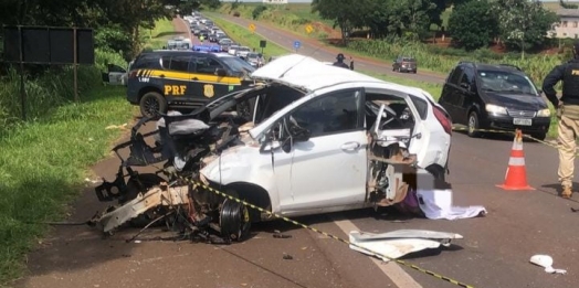 Acidente fatal na BR 277 entre Medianeira e São Miguel do Iguaçu