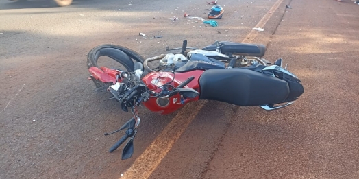 Acidente grave entre moto e ônibus na BR-277 deixa motociclista ferido em São Miguel do Iguaçu
