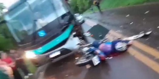Acidente grave na PR-573 em Braganey, Paraná