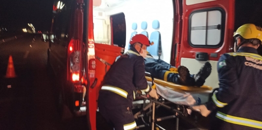 Acidente na BR-277 deixa um ferido em São Miguel do Iguaçu