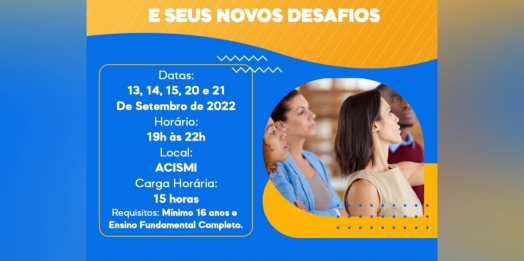 ACISMI e SENAC com inscrições abertas para curso de vendas