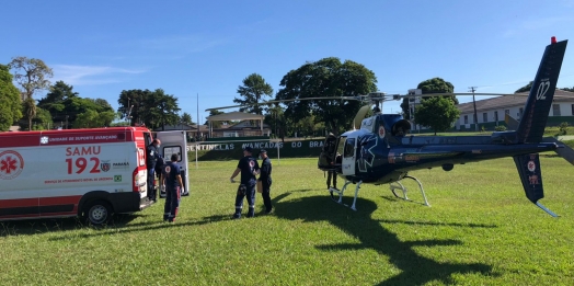 Aeromédico transporta vítima com  AVC de Foz do Iguaçu a Cascavel